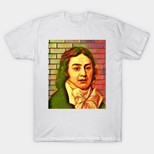 Samuel Taylor Coleridge Snow Portrait | Samuel Taylor Coleridge Artwork 15 T-Shirt by JustLit